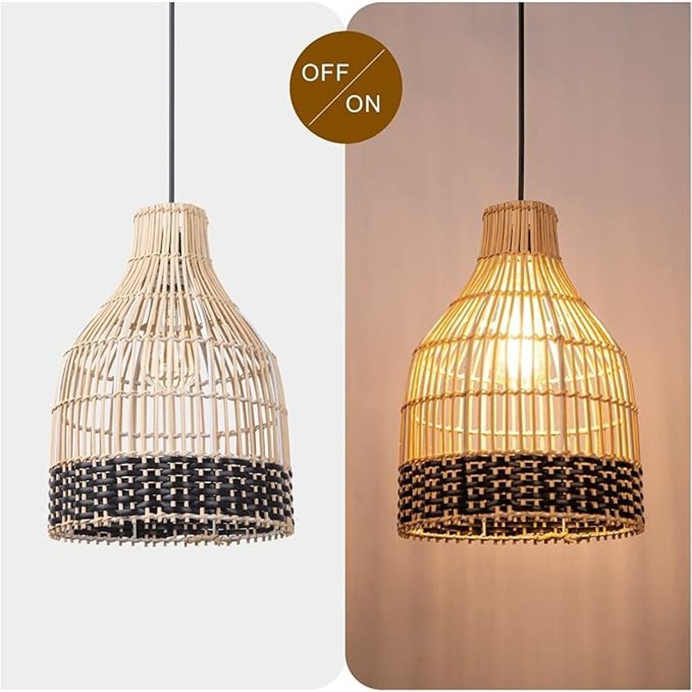Wicker Rattan Pendant Light